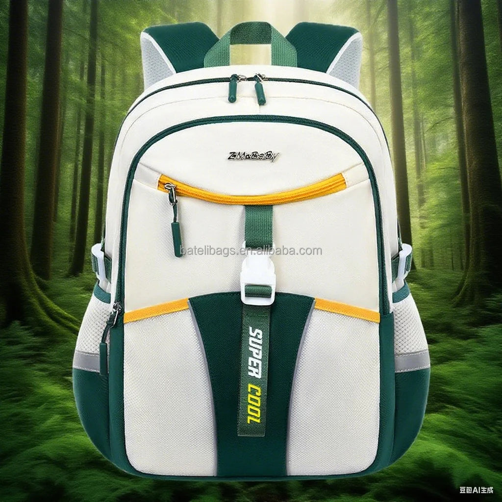 2025 New Large Capacity Simple Junior Senior High Campus Outdoor Leisure Travel Student Backpack Girls' School Bag Blank Pattern