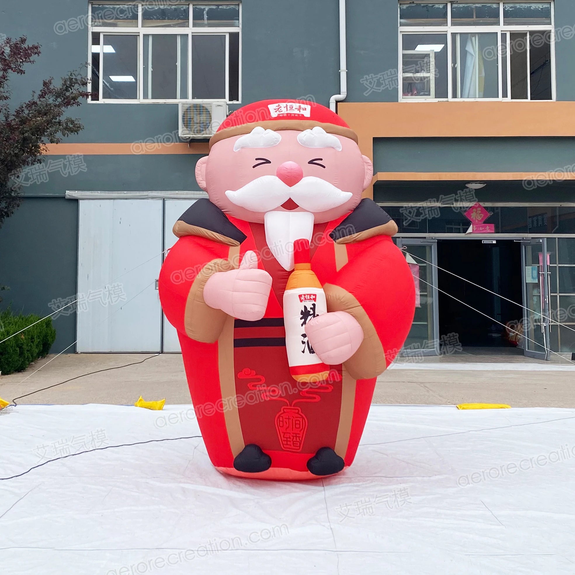 3m Brand Promotion Custom Inflatable Cartoon Character Waterproof Giant Advertising Inflatable Mascot with Light