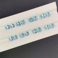 Asscher 4.0mm - 6.0mm Good Quality AAA Medium Color and Polished Gemstone Aquamarine Birthstone Supplier Natural Blue Aquamarine