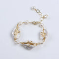 Baroque Special Shaped White Freshwater Pearl Bracelet