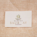 Printed Label Manufacturer Custom Gold Foil  Embossed Main Cotton Label for Garment
