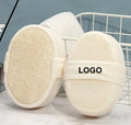 Custom Logo Soft Natural Loofah Sponge Bath Shower Exfoliating Body Scrubber Luff Exfoliator Bathing Massage Brush