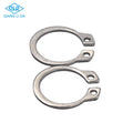 Factory Direct Sales Wholesale Price Stainless Steel C-Type Elastic Retaining Rings Circlips Plain Finish M6 Shaft Heavy
