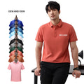 Custom Summer  Short Sleeve Men's T-shirt Fashion Simple Solid Color  Mens Polo Shirts