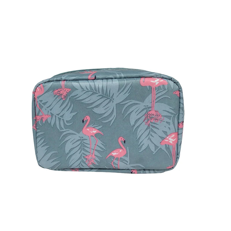 Fashion Korean Large Capacity Waterproof Nylon Zipper Soft Handle Portable Cosmetic Bags Cases Women Girls Makeup Pouch