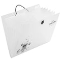 Deli PM310 White Portable 8-grid School Students Expanding File A4 Transparent Insert test Paper Bag 72pcs Per Carton Set
