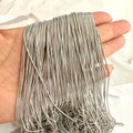 YWXS Fashion DIY Snake Chain Jewelry 100pcs/sets 40-60cm Electroplating Stainless Steel Necklace  Round Snake Chain Wholesale