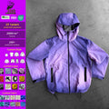 Qiaoshou Manufacturers Custom Windbreaker Zip up Hoodie Nylon Washed Vintage Lightweight Windproof Climbing Jacket Men