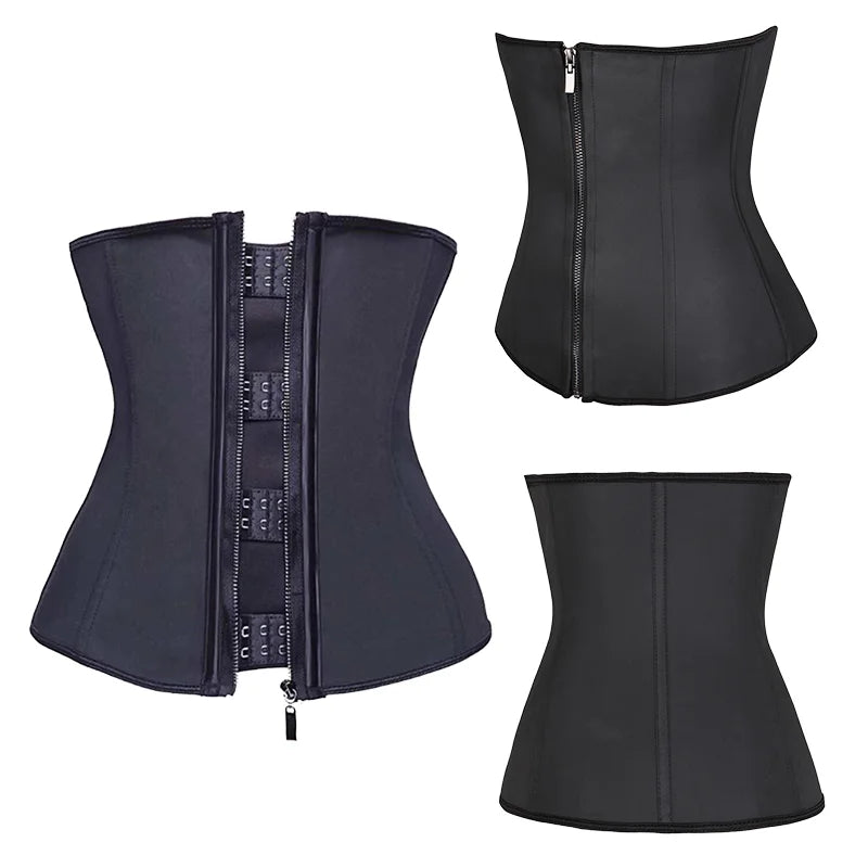 7 Steel Bones Latex Hooks Adjustable Underbust Slimming Waist Cincher Shapers Waist Trainer Sheath Girdles for Women