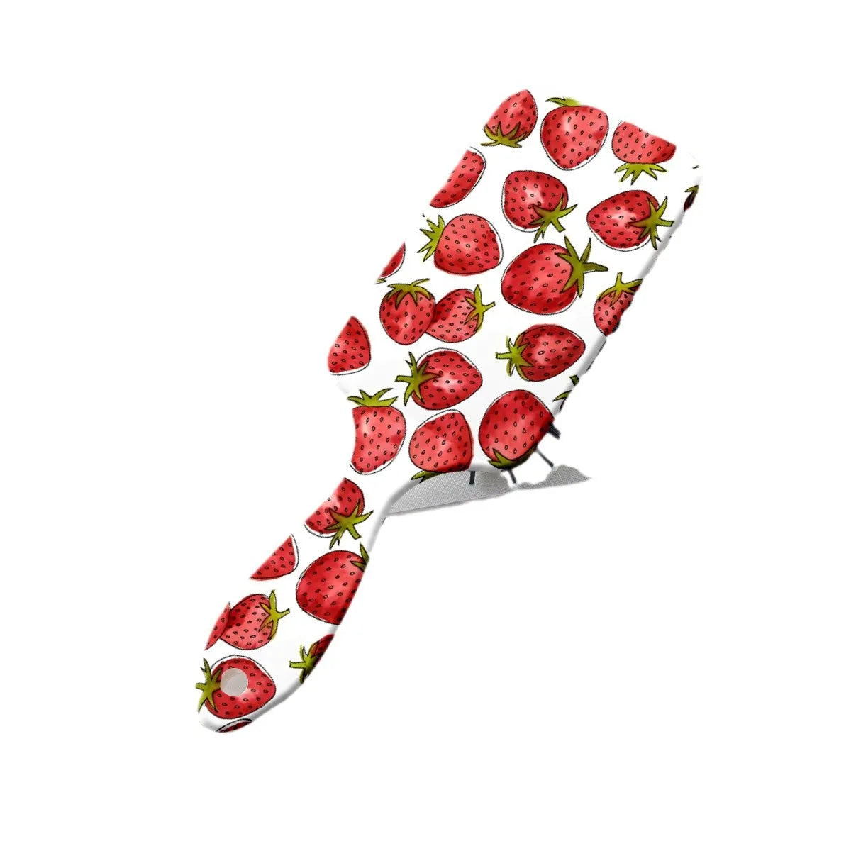 2025 New Arrival Hair Brush Strawberry Printed Designs Apply For Wet Dry Hair Massage Comb
