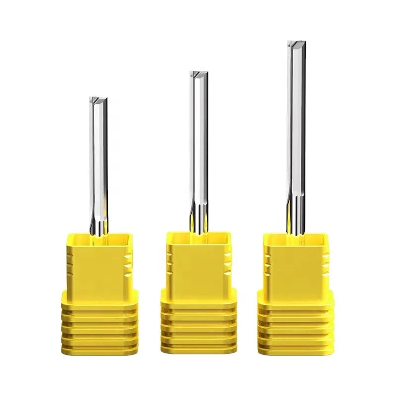 Jinchuan 3 6mm Double Edge Straight Groove Woodworking Cutter Computer Engraving Flat MDF Router Bit for Cutting Machine Made