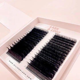 Wholesale 6-25mm 0.03mm0.05mm 0.07mm C Cc D Dd Curl Matte Black Eyelash Extensions Custom Logo Russian Volume US Warehouse