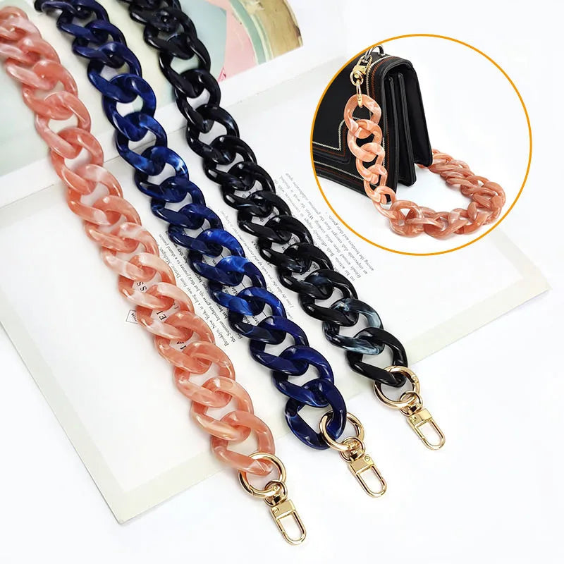 Deepeel Chain-L1-96 45/85/120cm 2022 Hot Selling  Woman Acrylic Chunky Side Bag Chain Strap for Bag Girls Shoulder Chain
