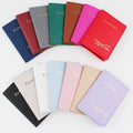 2026 Hot Selling Men Women Travel Passport Holder PU Leather Portable Passport Organizer Holder