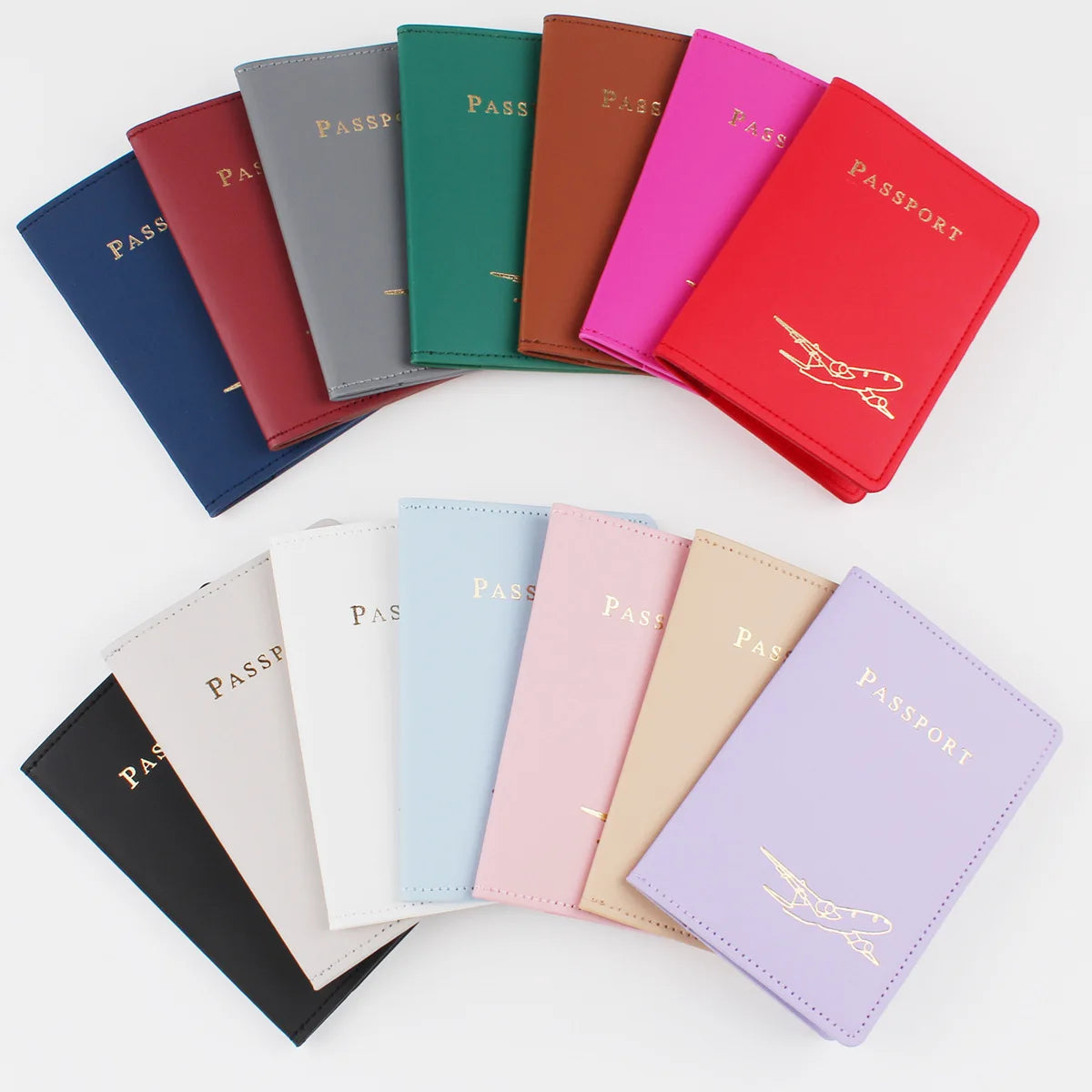2026 Hot Selling Men Women Travel Passport Holder PU Leather Portable Passport Organizer Holder