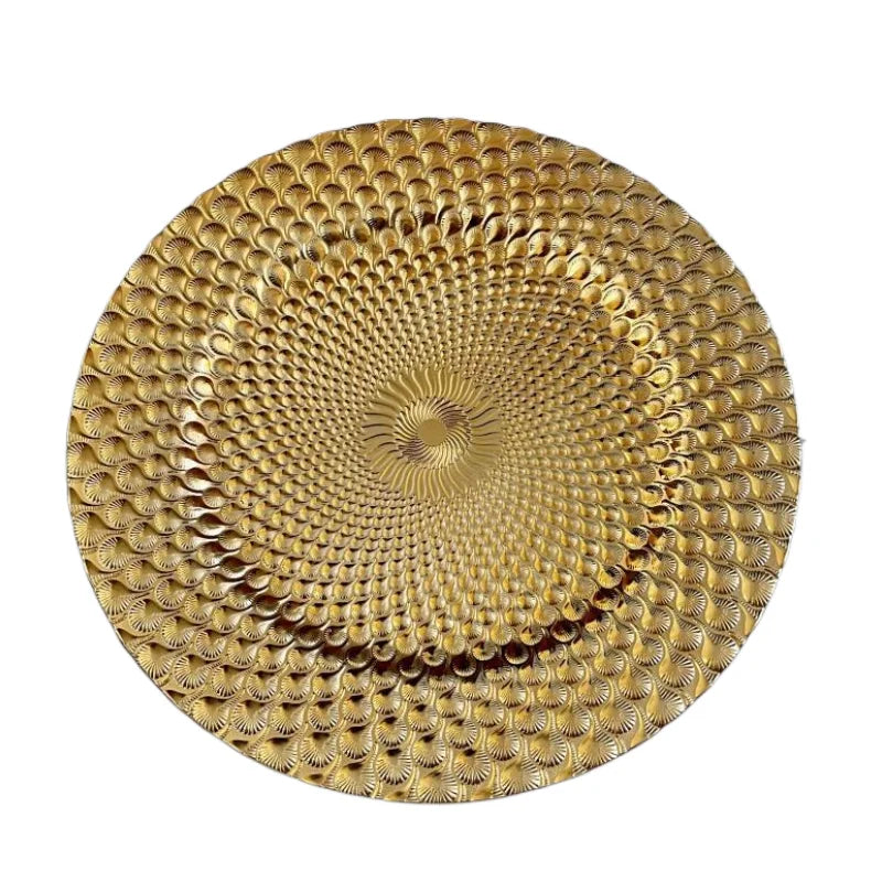 Used Restaurant Plastic Charger  Plate for Sale Decoration and Wedding Event and Party Holiday Supplies