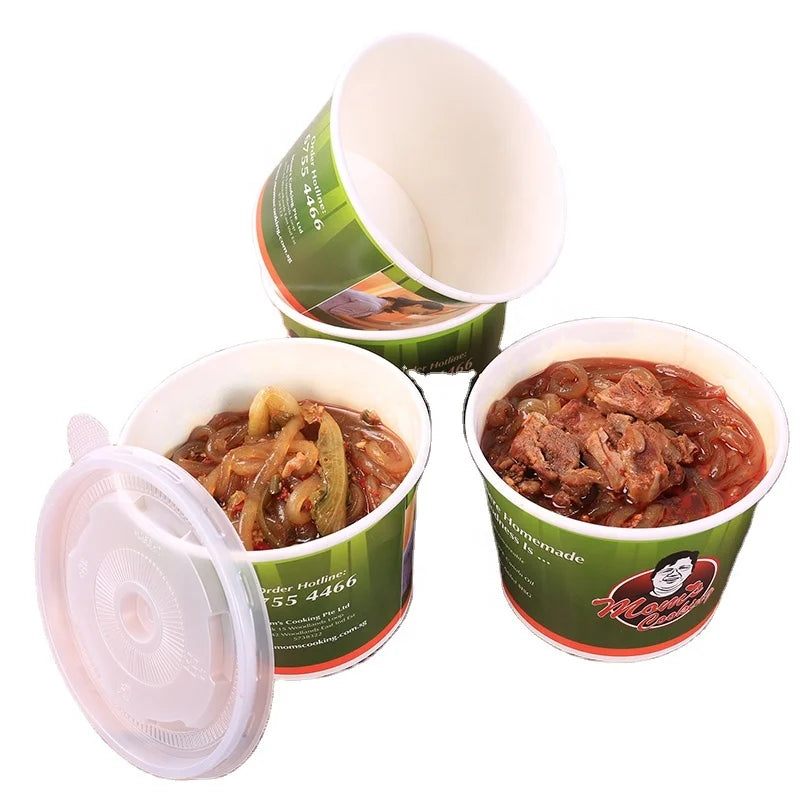Takeaway Factory Price Hot Selling Kraft Paper Soup Bowl With Lid