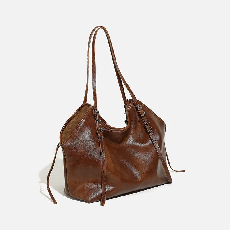 High Quality Classic Handbags Designer Fashion Vintage Soft PU Leather Tote Bags for Women Hand Bags Ladies Shoulder 2025