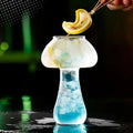 Unique Design 250ml Cocktail Glass Mushroom Shaped Glass Cup Bar Party Creative Glass Juice Cold Drink Cup