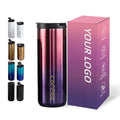 Wholesale Customized LOGO 400ml 500ml Portable Coffee Mugs Stainless Steel  Gradient Multi Colors Vacuum Tumblers Outdoor