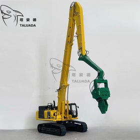 TALUADA Construction Machinery Toy PC500LC-10MO Alloy 1:50 Scale Pile Driver Excavator Model