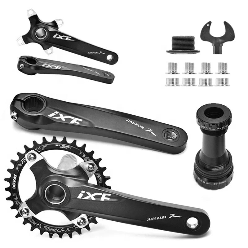 Aluminum Alloy 104BCD 170mm MTB Road Bike Crankset with Bottom Bracket Other Bicycle Parts Including Chainwheel