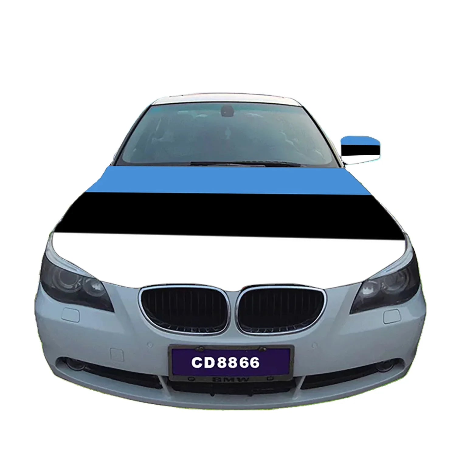 Hot Sale Cheap Custom Size Engine Flags 100%Polyester Cover Rearview Mirror Custom Estonian Estonia Car Hood Flag