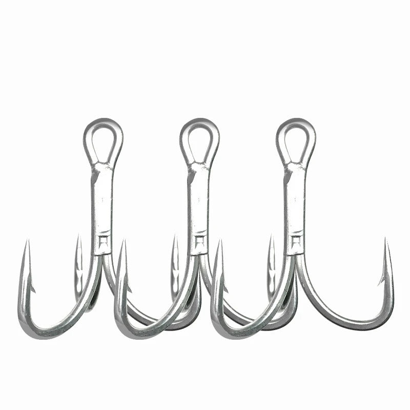 Top Right ST66-5X 10#~5/0# Saltwater Hooks 5X-Strong Treble Hooks Treble Fishing Hook