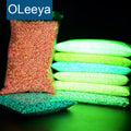 OLeeya Bulk Wholesale 3mm 4mm 5mm Glow Gemstones Flat Back Stones Luminous Jelly Resin Non Hot Fix Rhinestones for DIY Nails