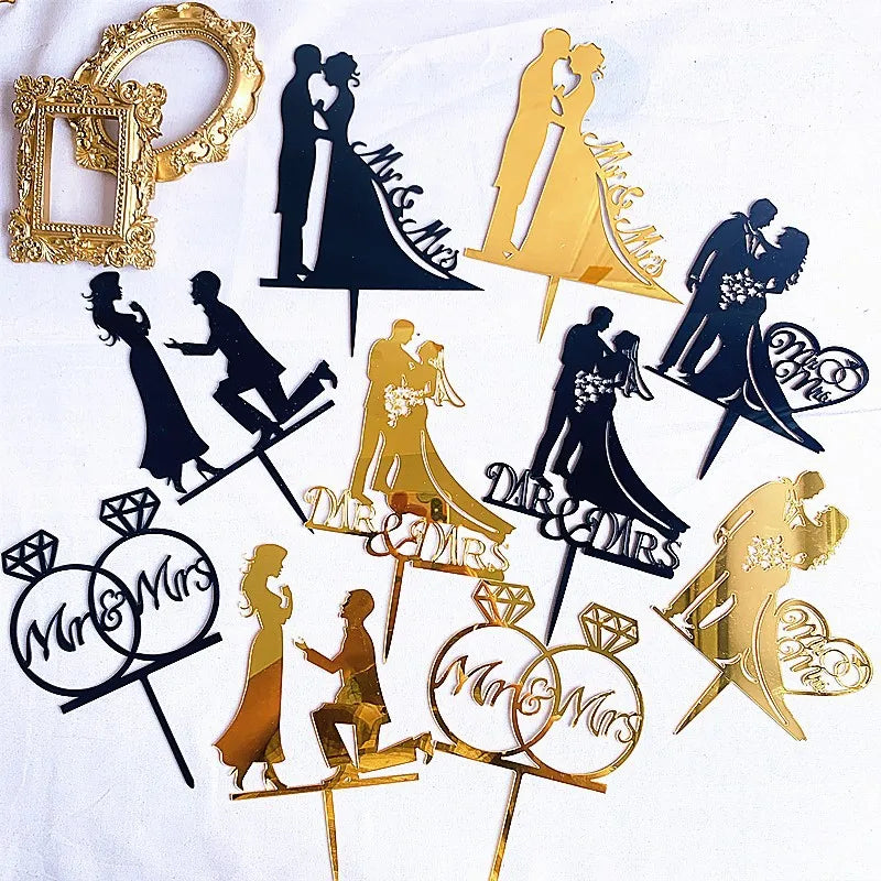 Valentines Day Cake Decoration Acrylic Cake Topper Wedding Cake Topper