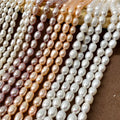 Factory Direct Sale Fashion Necklace DIY Beads Accessories 2.5-6.0mm Natural Rice Shape Freshwater Pearls Beads Strand