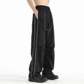 2025 New Style Custom Logo OEM / ODM Men's Loose Fleece Straight Sweatpants High Street Straight Sports Quick Dry Pants for Men