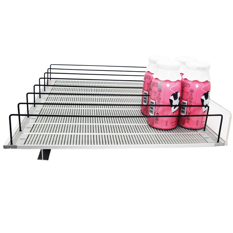 New Technology Heavy Duty Metallic Supermarket Rack Adjustable Roller Drink Shelf