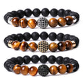 2021 Luxury Hot Men Women Gold Plated Jewelry 10 mm Beads Mens Spring Natural Stone Gemstone Beads Bracelets