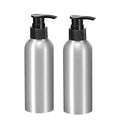 30ML-500ML Eco-Friendly Aluminium Pump Dispenser Bottle with Screw Cap for Lotions and Shampoos