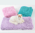 Pet Product Soft Absorbent Pet Towel Cat Bath Dog Bath Towel Chenille Pet Towel