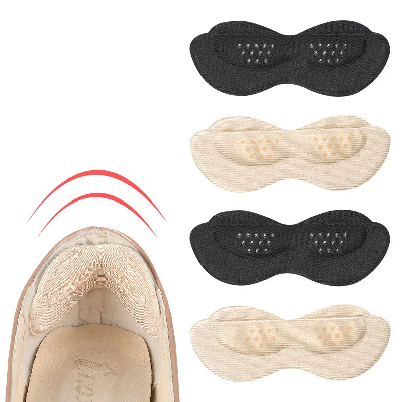 Self-Adhesive Heel Grips High Heel Cushion Inserts Soft Anti-slip Shoe Insoles Preventing Heel Pain and Blister