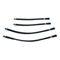 ANSU Plastic Black Fire Hose for Dry Powder Fire Extinguisher 6kg/9kg with M16*1.5 Thread Hose Belt Gauge Valve