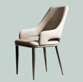 Nordic Home Italian Dining Table and Chair Light Luxury Chair Hotel Backrest Chair Modern and Minimalist Designer Leather