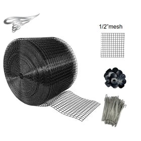 6inch X 100ft Solar Panel Protection Kit 50 Aluminum Clips Solar Skirt Mesh Critter Guard Pigeon Guard for Bird Pest Control