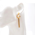 Trendy Customized Color Ball Shape Stainless Steel Women Drop Earrings Plastic Beads Unique Design Third Party Certified for