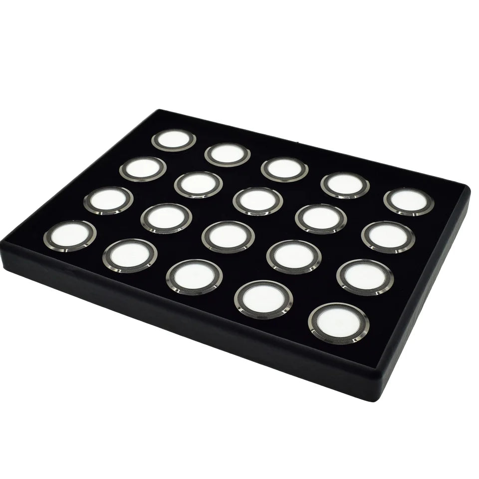Factory Wholesale Double Flannel Rectangle Jewelry Box for Storing Black White Diamond and Gem Stones Precious Pieces