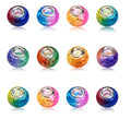 100pcs European Large Hole Spacer Beads Colorful Resin Beads for Necklace Bracelets Crafts Making