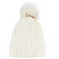 Wholesale Custom Knitted Beanie Warm Fleece Lining Unisex Cap Cable Beach Travel Business Image Winter Hat