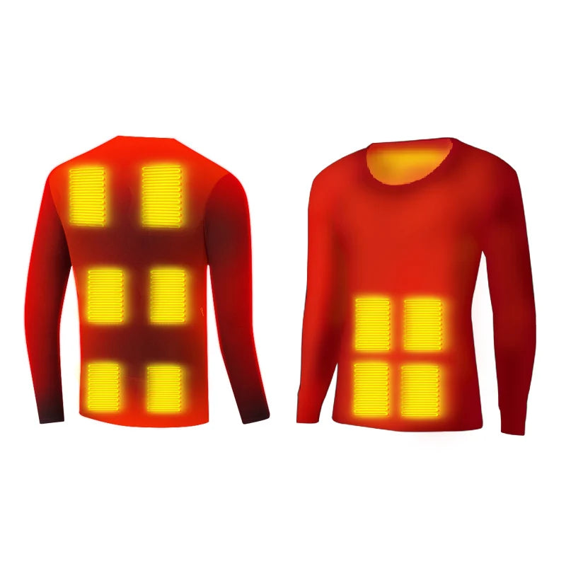 Heated Pants Thermal Underwear Men Electric USB Heating Bottoms for Indoor Outdoor No Battery