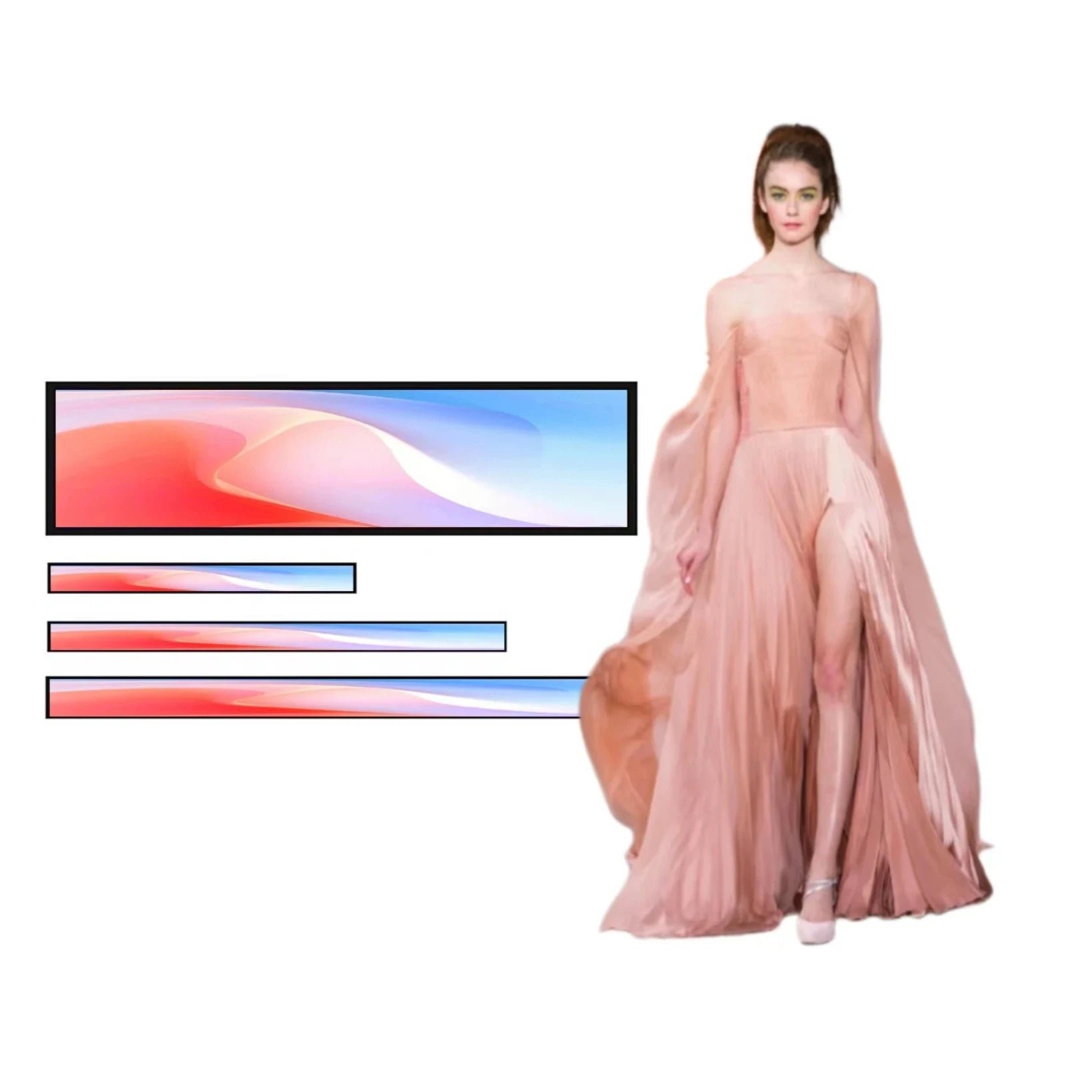 Wholesale Special Offer 2024 Video Display Digital Signage Advertising Player Shelf Edge Supermarket Ultra-wide Shelf LCD Screen