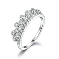 Sun Star Jewelry Manufacturer Bulk Luxury 925 Sterling Silver Wedding Engagement Pave Cubic Zircon Fine Bubble Rings for Women