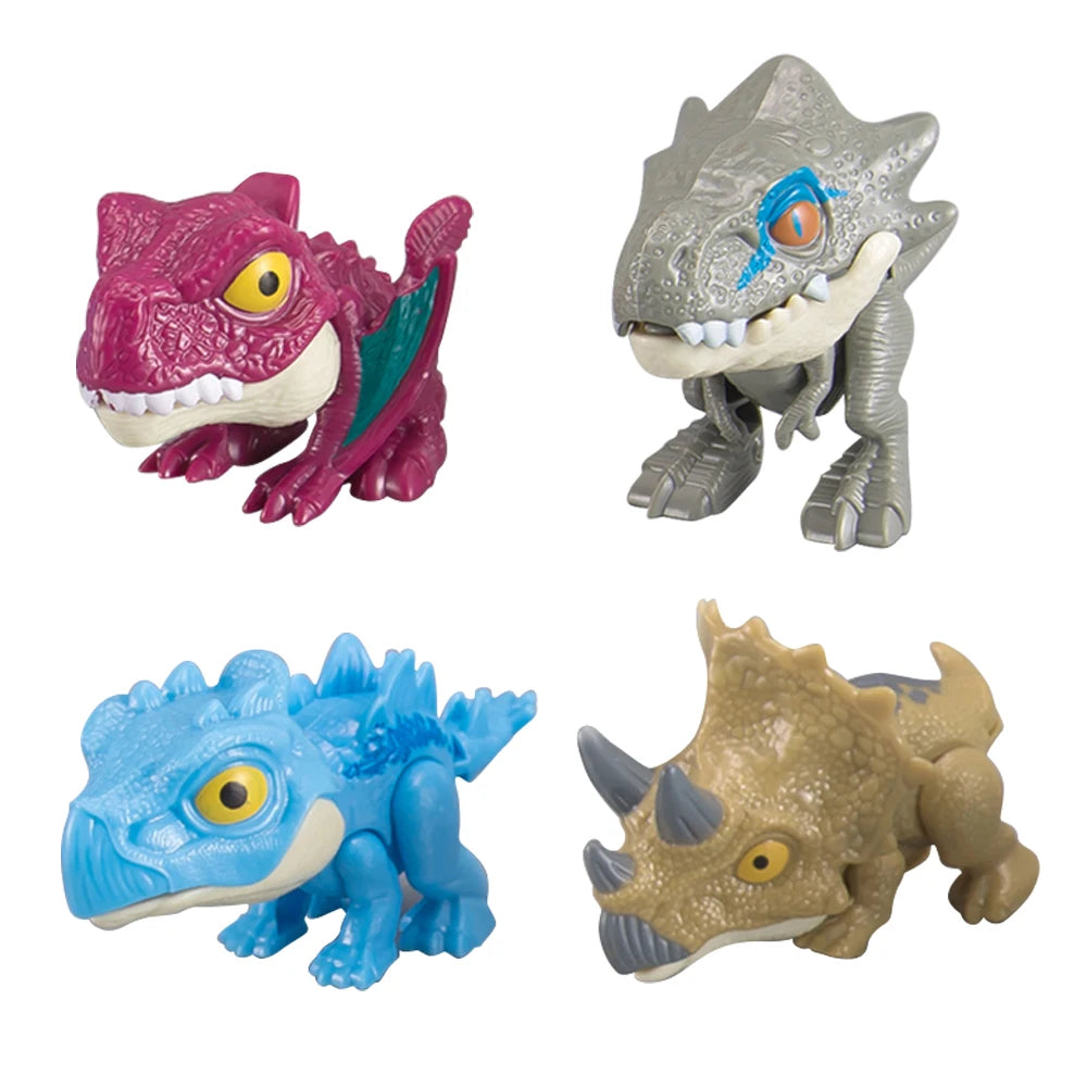 JinYing Display Box 16 Pieces Egg Package Can Move Mouth Can Open Small Dinosaur Toy Dino Model Toys