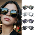 Trendy Style Double-Bar Oval Sunglasses with UV400 Resin Lenses PC Glass Polarized Lenses for Men Eye Glass Frames