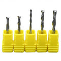 2 Flutes Double-edge Spiral Milling Cutters for Density Plate Acrylic Computer Engraving Machine